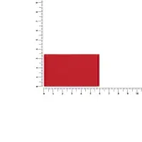 Лейбл из ПВХ Dzeta, M, красный