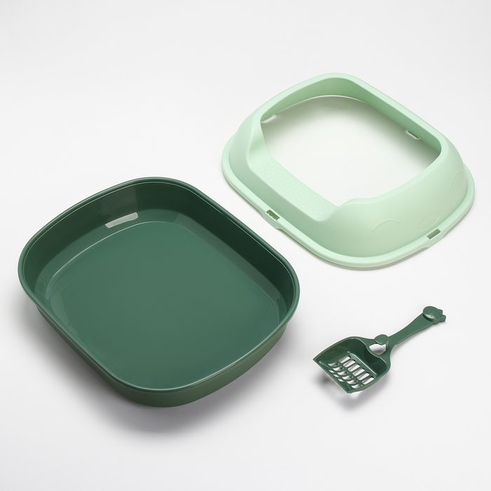 Туалет с бортом 46 х 38 х 18 см, зелёный Туалет с бортом 46 х 38 х 18 см, зелёный