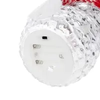 Светодиодная фигура &laquo;Снеговик в красном&raquo; 28 см, 1 LED, от батареек ААА&times;3, свечение тёплое белое