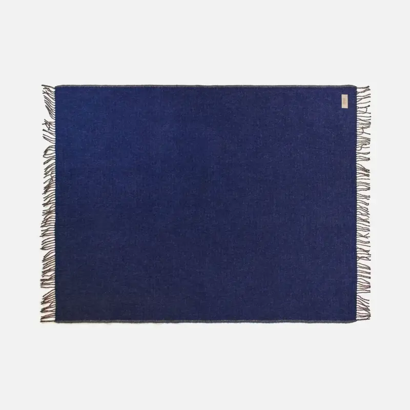 Плед Devika, синий с бежевым