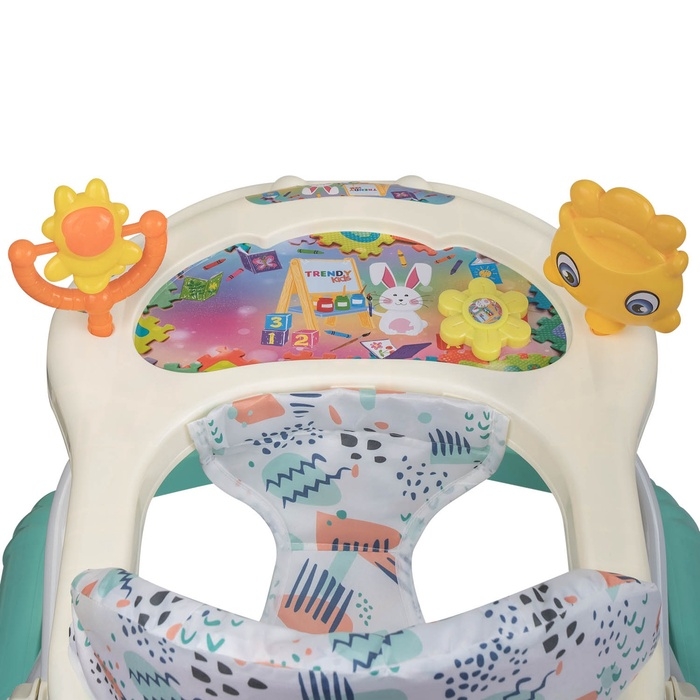 Ходунки  Ходунки "Солнышко С" 7 силик. колес, муз. (упак.7 шт.) (Indigo), бирюзовый