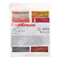Пластилин ErichKrause Basic light pack, 12 цветов, 192 г, европодвес, в пакете