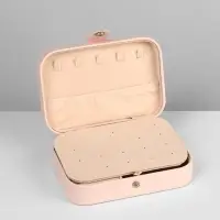 Шкатулка для украшений, 11&times;16&times;5 см, розовая