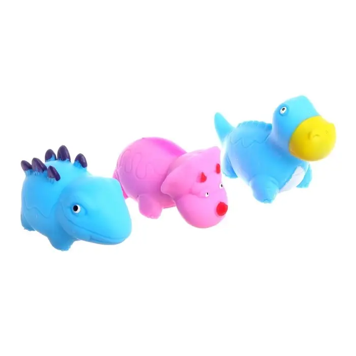 Мялка &laquo;Динозавр&raquo; с пастой, цвета МИКС