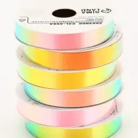 Лента упаковочная для декора и подарков, неон, МИКС, 1.2 см &times; 5 м&plusmn;5%
