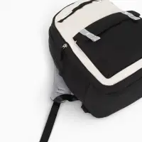 Рюкзак школьный, с пеналом, 2 отделения, 3 кармана, 31&times;14&times;44 см, чёрный