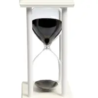 Песочные часы, на 60 минут, 10&times;10&times;20 см, деревянные, белые