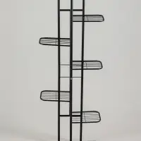 Подставка для цветов Greengo, 7 полок, 43&times;22&times;126 см, напольная, металл, чёрная