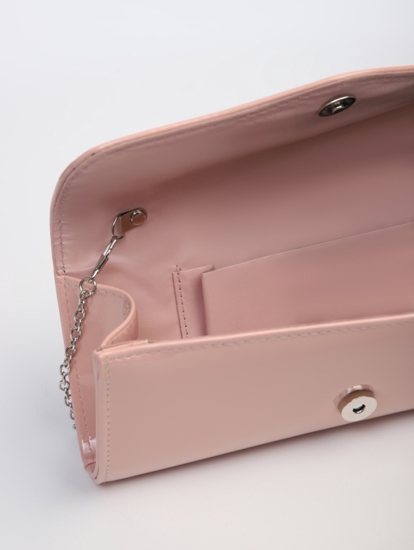 Сумка женская на магните, цвет розово-персиковый