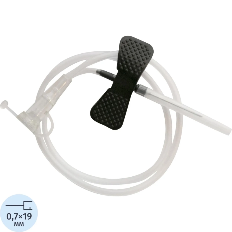 Игла-бабочка Устройство для вливания в малые вены 22G,&nbsp;100 шт/уп