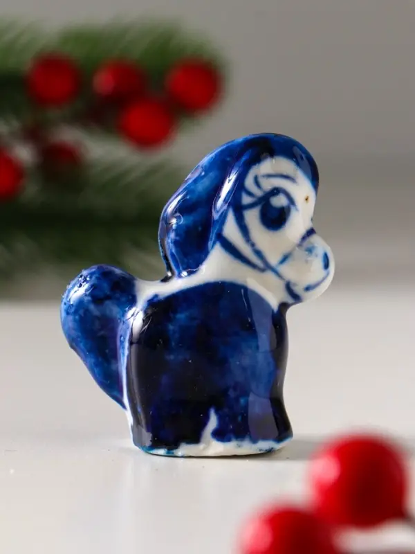 Сувенир  Сувенир "Конь Огонь",5х5 см, гжель