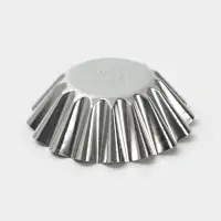 Форма для выпечки кекса, d=9.5 см, h=3.5 см, жесть, серебристая