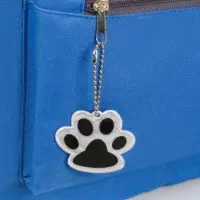 Светоотражающий элемент &laquo;Лапка&raquo;, двусторонний, 5.5&times;4.8 см, цвет белый