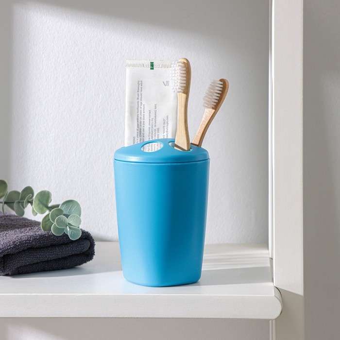 Подставка для зубных щёток Aqua, цвет голубая лагуна Подставка для зубных щёток Aqua, цвет голубая лагуна