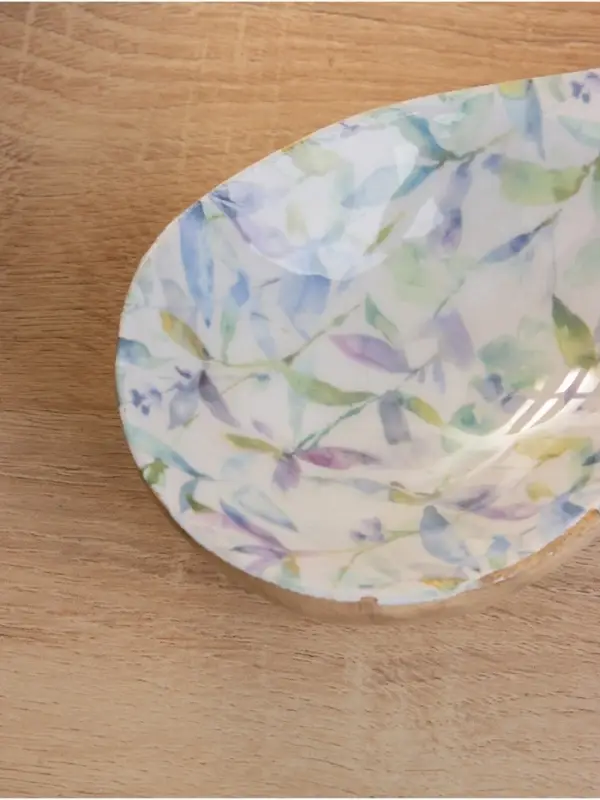 Подставка под ложку &laquo;Оттенки сирени&raquo;, 25.5&times;9&times;3.8 см, дерево манго