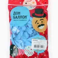 Воздушные шары латексные 12" &laquo;Голубые&raquo;, 100 шт.