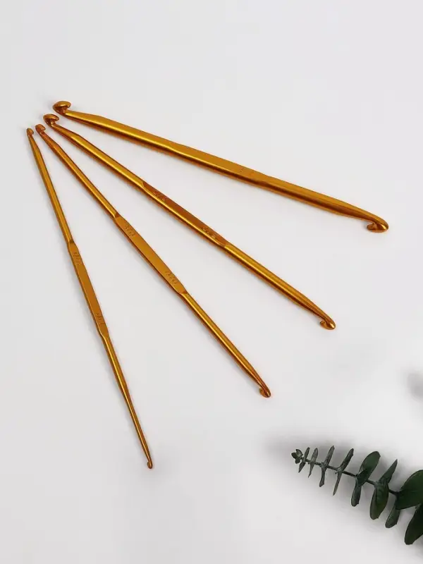 Набор двусторонних крючков для вязания, d=1/2.3/4.5/6.7/8 мм, 13.5 см, 4 шт., МИКС