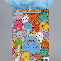 Пакет подарочный ламинированный &laquo;Дракончик&raquo;, 22.3&times;9&times;35 см