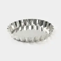 Форма для выпечки, d=27 см, h=4 см, жесть, серебристая