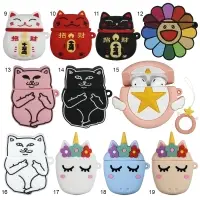 Чехол для AirPods 1/2 Silicone мультяшки With Ring