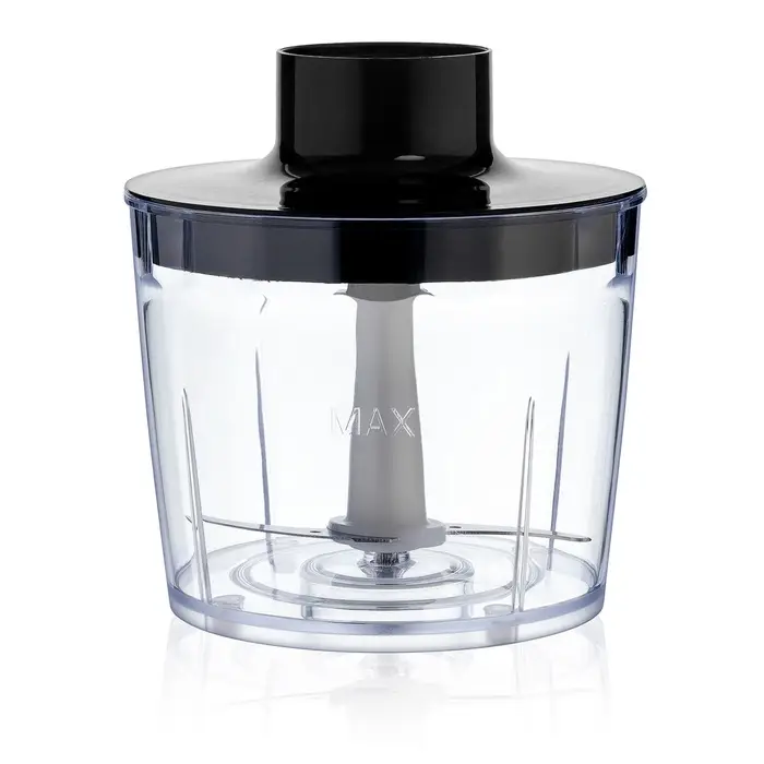 Блендер погружной BRAYER 1244BR, 800 Вт, 4 насадки, стакан 700 мл, чаша 500 мл, чёрный