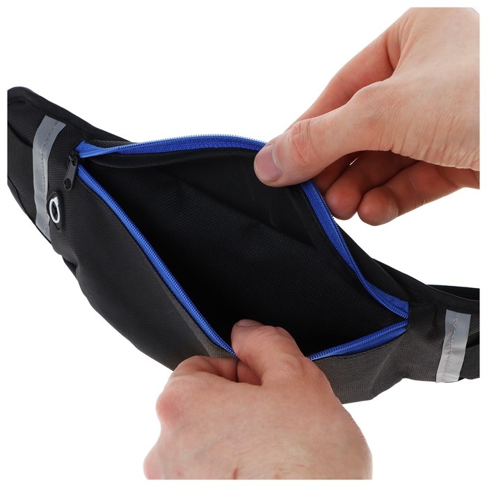 Сумка спортивная на пояс ONLYTOP, 30х9 см, цвета МИКС Сумка спортивная на пояс ONLYTOP, 30х9 см, цвета МИКС