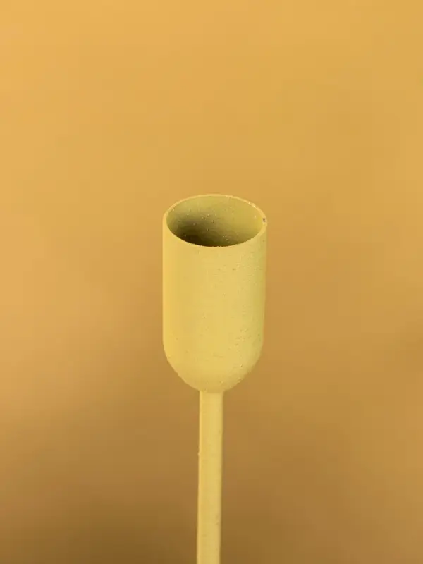 Подсвечник на 1 свечу текстурный  Подсвечник на 1 свечу текстурный "Оливковый" 8х8х25,5 см