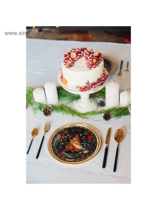 Столовые приборы Magistro &laquo;Версаль&raquo;, 4 предмета, нержавеющая сталь, золотистые, чёрные