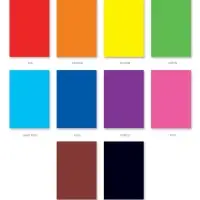 Картон цветной ErichKrause. Jolly Friends, А4, 10 цветов, 10 листов, мелованный, односторонний, глянцевый, на склейке