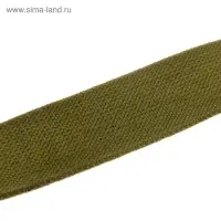 Ошейник брезентовый однослойный, 84&times;4.5 см, ОШ 50-70 см, хаки