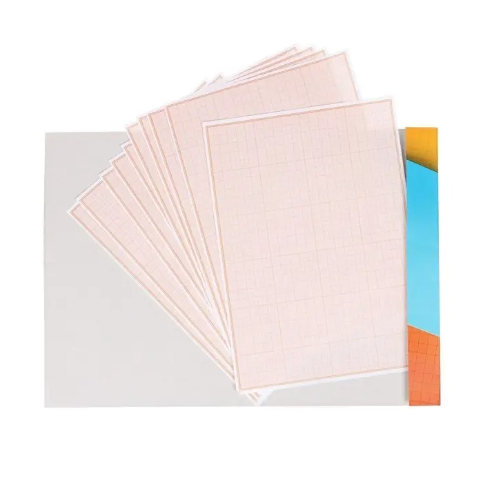 Бумага масштабно-координатная А4 10 листов Calligrata, оранжевая сетка Бумага масштабно-координатная А4 10 листов Calligrata, оранжевая сетка