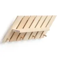 Полка - вешалка "Зебра" 4 крючка 84х33х12 см