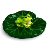 Садовая фигура 10 х 11 х 6 см  водоплавающая  "Лягушка"