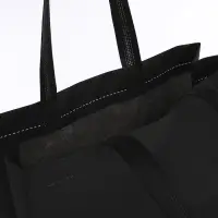 Шопер, 42&times;10&times;30 см, однотонный, без подклада, цвет чёрный