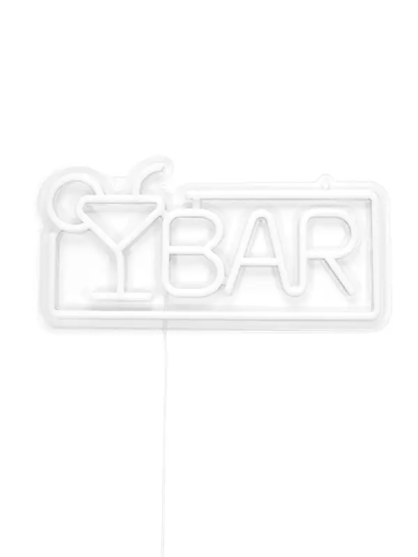 Неоновая вывеска - надпись &laquo;Бар&raquo;, 40&times;20 см, USB, от USB, свечение мульти
