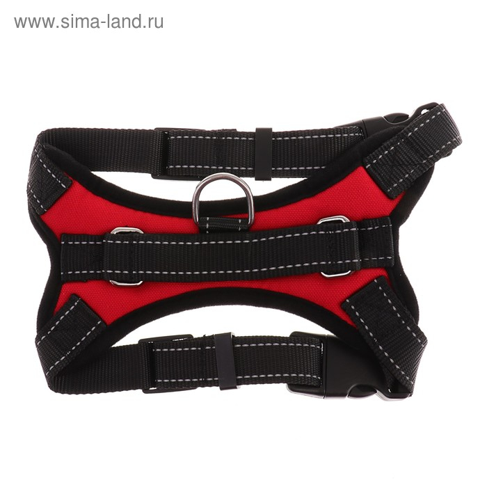 Шлейка К7 мягкая светоотражающая, размер XL, ОГ 74-92 см, вес 28-47,5 кг, красная Шлейка К7 мягкая светоотражающая, размер XL, ОГ 74-92 см, вес 28-47,5 кг, красная