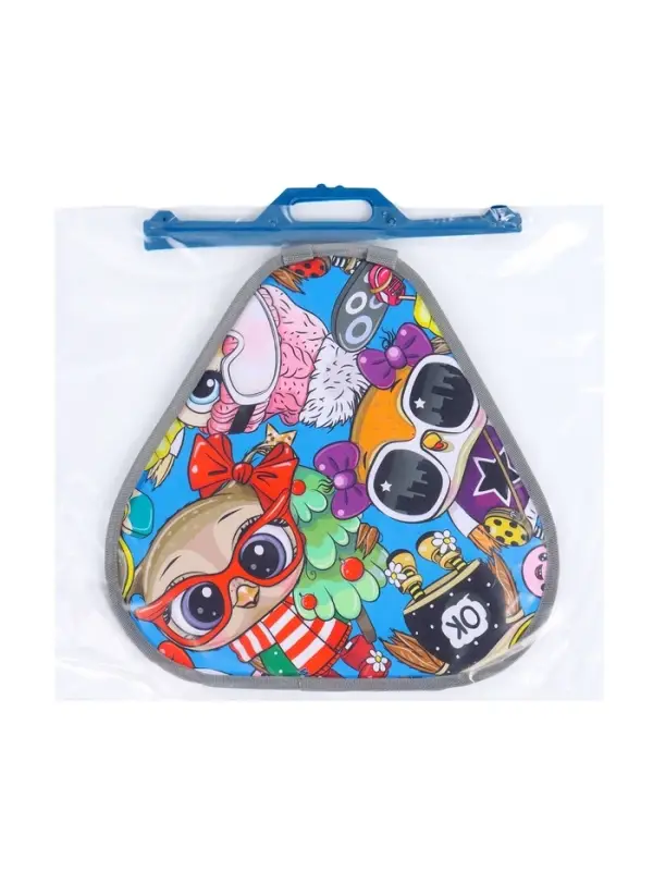 Ледянка мягкая треугольная Sova, голубой, рисунок МИКС Ледянка мягкая треугольная Sova, голубой, рисунок МИКС