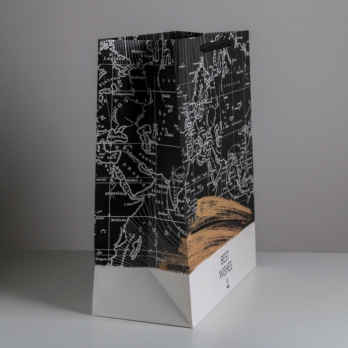 Пакет подарочный ламинированный, упаковка, «Best wishes», XL 49 х 40 х 19 см Пакет подарочный ламинированный, упаковка, «Best wishes», XL 49 х 40 х 19 см