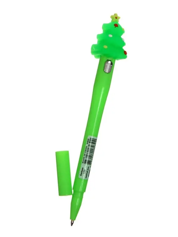 Ручка-прикол Calligrata &laquo;Новый год&raquo;, светящаяся, чёрный стержень, гелевая, подарочная, МИКС