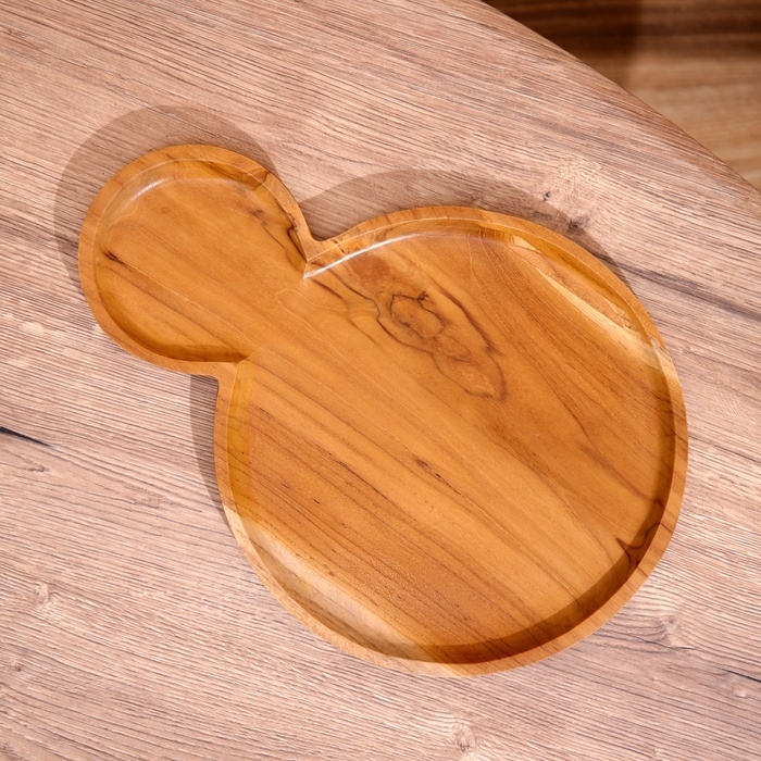 Блюдо, тиковое дерево 25х2х35 см Блюдо, тиковое дерево 25х2х35 см