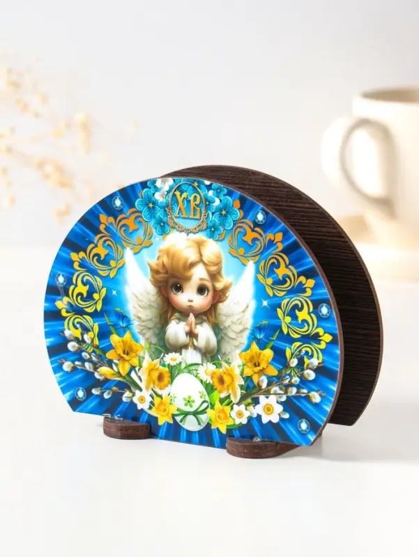 Салфетница  пасхальная №1, 12,8х10х5 см