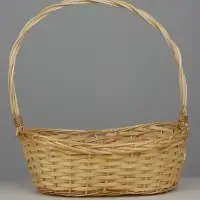 Корзина плетеная (ива) 45х28хH15/12 TH47, 1 шт., натуральный