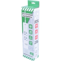 Удлинитель Power Cube, 2р/1.9м выкл.,3USB, 3.5кВт,16А,3x1,0 белый(PC-4-2M)