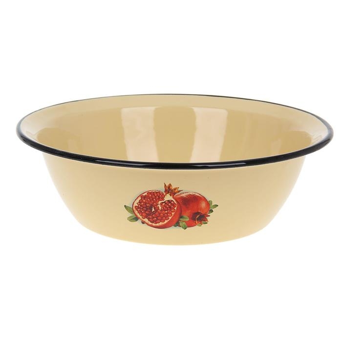 Миска эмалированная, 3,5 л, d=28 см, цвет МИКС Миска эмалированная, 3,5 л, d=28 см, цвет МИКС