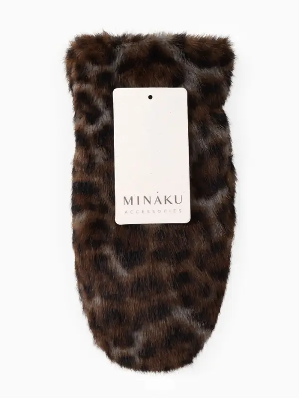 Варежки женские MINAKU Леопард р-р 26*12см Варежки женские MINAKU Леопард р-р 26*12см