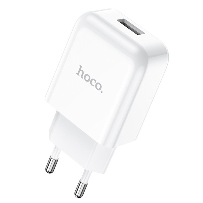 Сетевое зарядное устройство Hoco N2, 1 USB, 2 А, белое Сетевое зарядное устройство Hoco N2, 1 USB, 2 А, белое