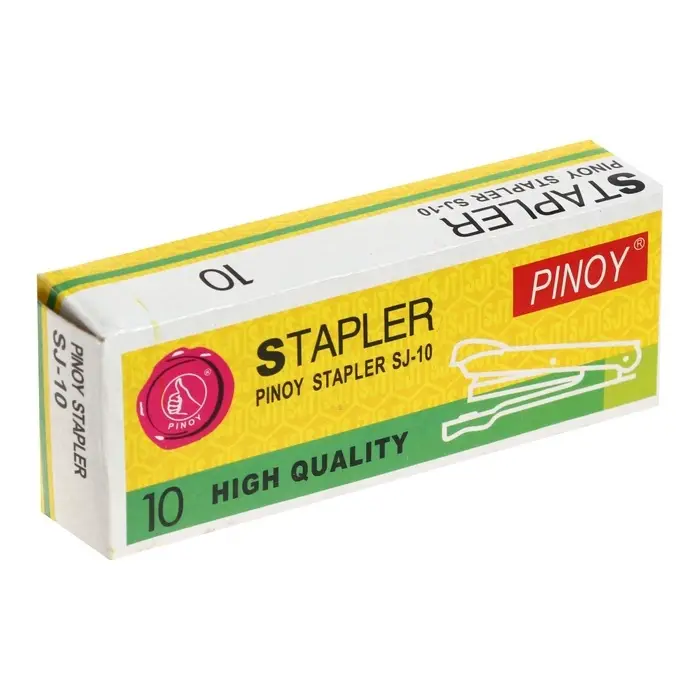 Степлер канцелярский №10, Calligrata, до 15 листов, в картонной коробке, МИКС