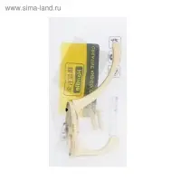 Крючок мебельный ТУНДРА TKd=002 LIGHT, двухрожковый, золото