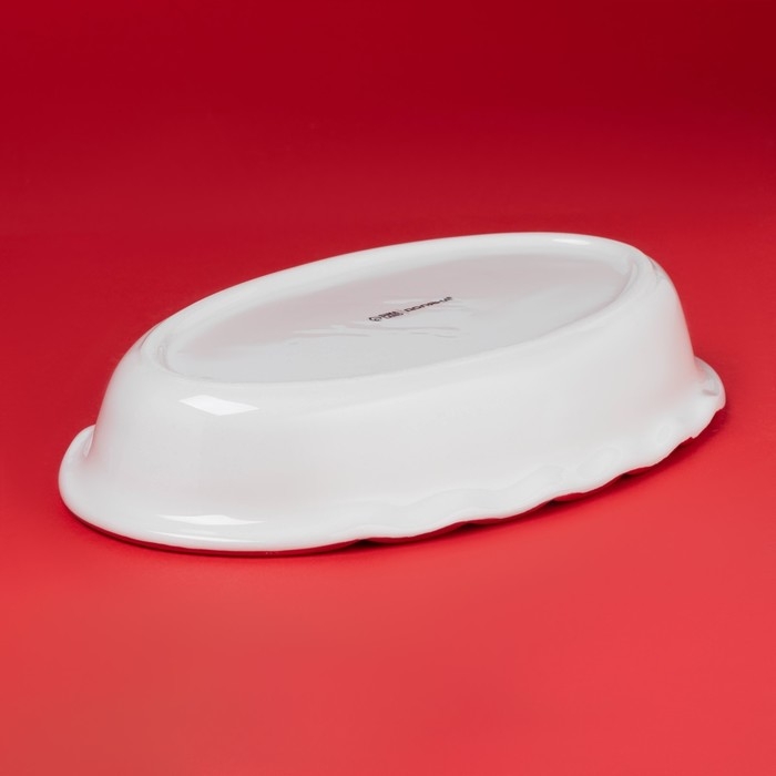 Новгодняя форма для запекания Доляна «Сани Деда Мороза», керамика, 28×18×5 см, цвет белый Новгодняя форма для запекания Доляна «Сани Деда Мороза», керамика, 28×18×5 см, цвет белый