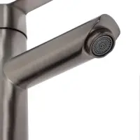 Смеситель для раковины ZEIN Z3759, однорычажный, высота излива 9 см, графит